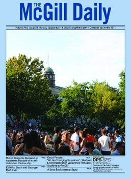 The McGill Daily, Volume 116, Issue 2